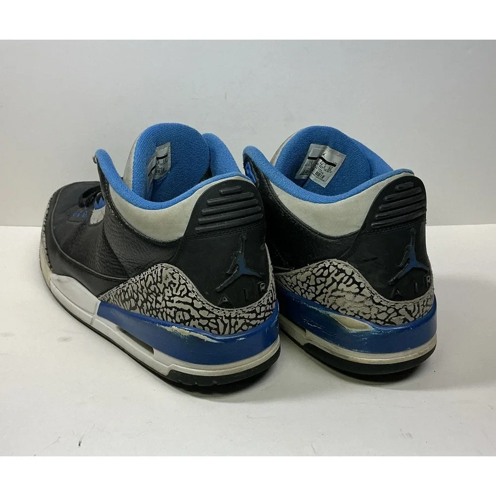 Nike Air Jordan 3 Retro Sport Blue Sz 14 Basketball Shoes Sneakers 136064-007